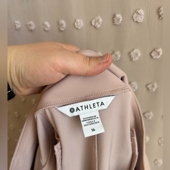 Athleta Endless High Rise Pant Straight Leg Sz 16 Blush‎ Pink - Picture 4 of 6